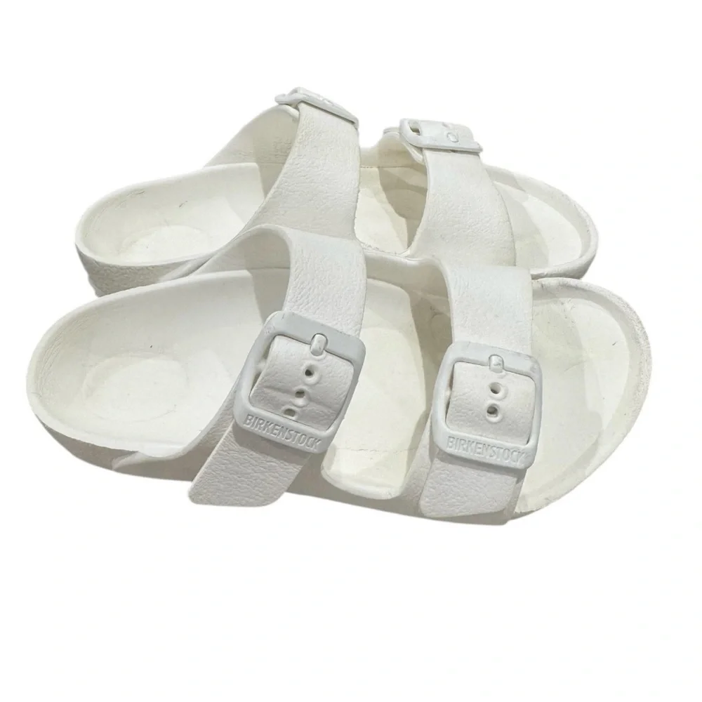 Birkenstock Arizona Classic White Slides Girls Size 28